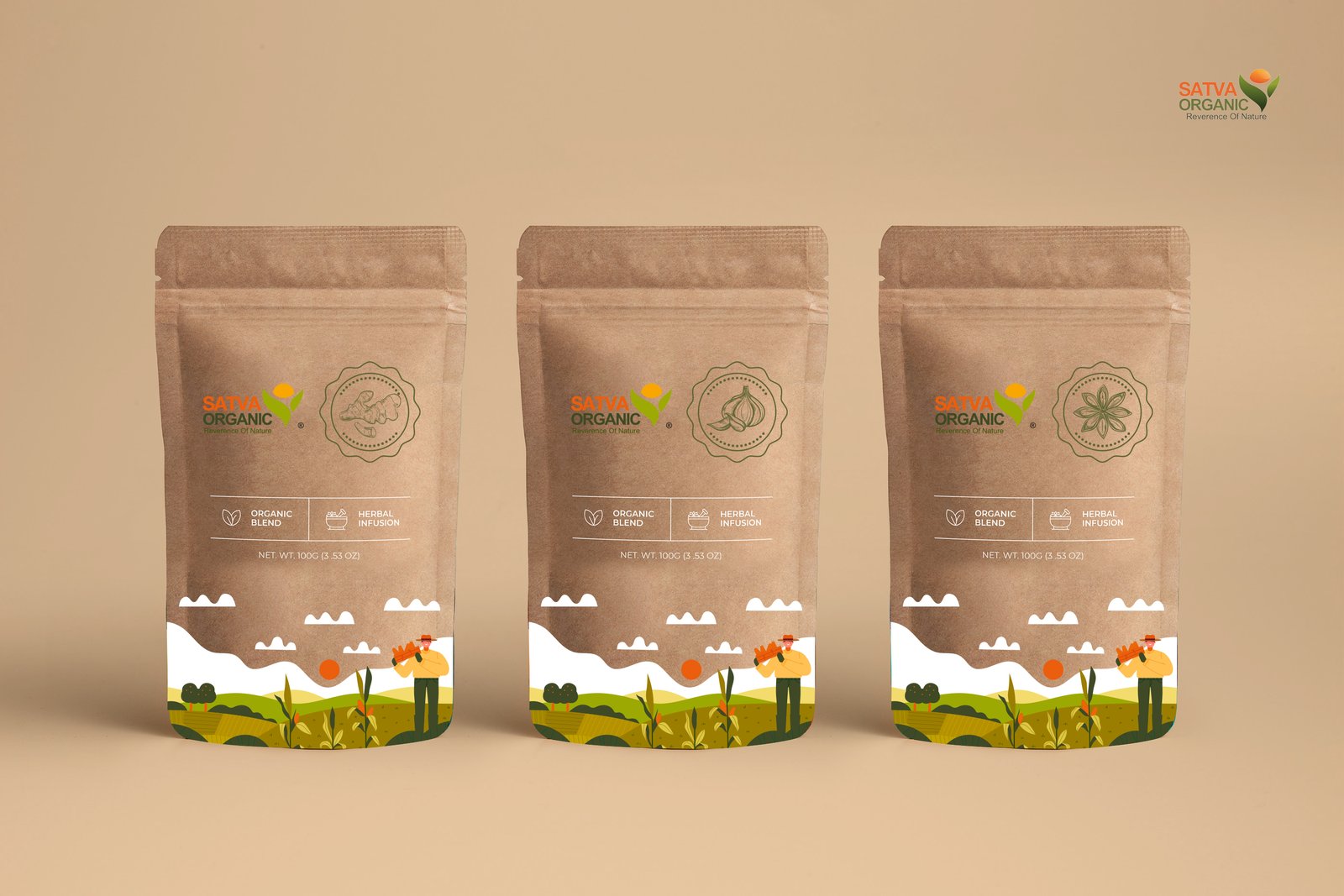Satva organic Packaging